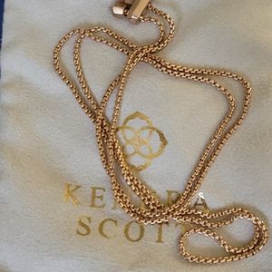 Kendra Scott Adjustable Chain Rose Gold